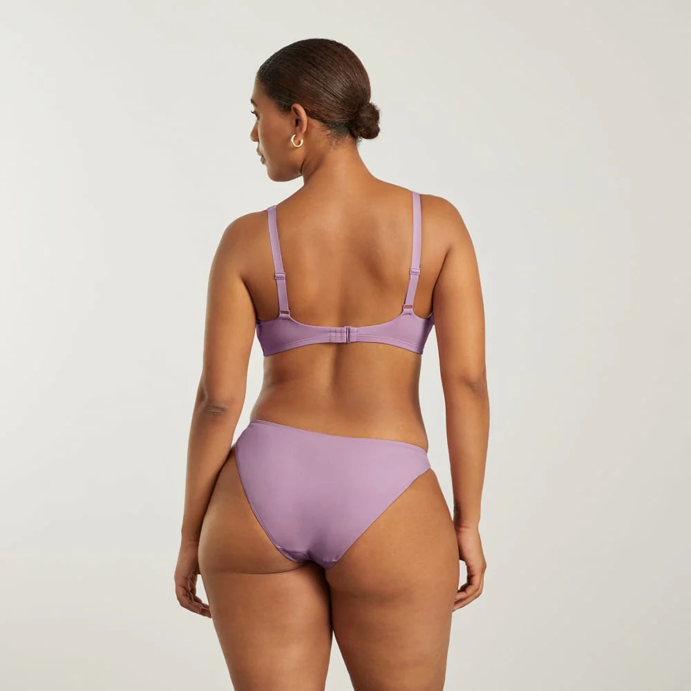 The Square-Neck Bikini Top | Lilac