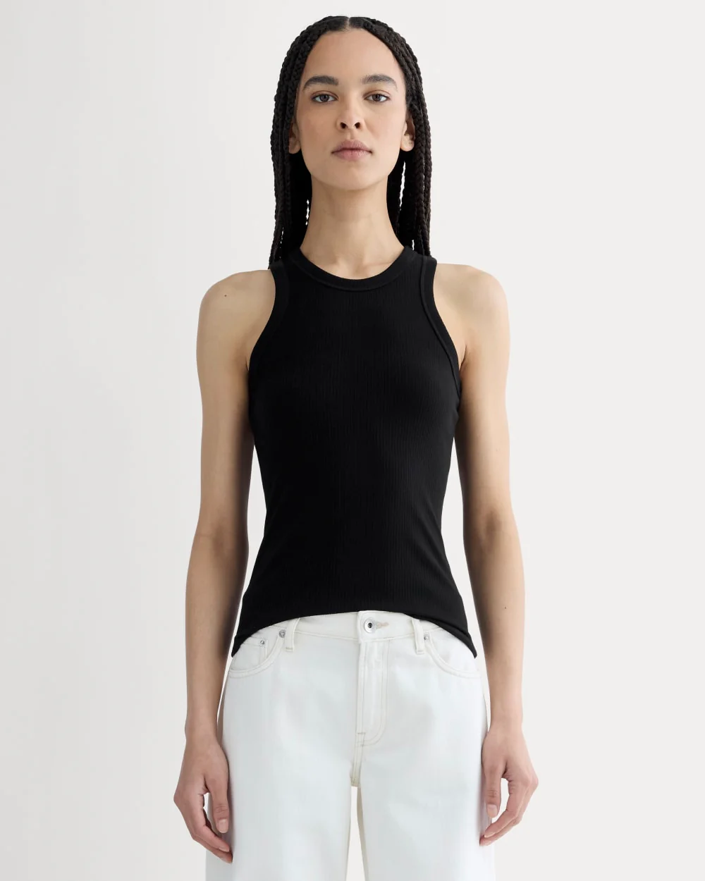 The Shimmy Cutaway Tank | Black