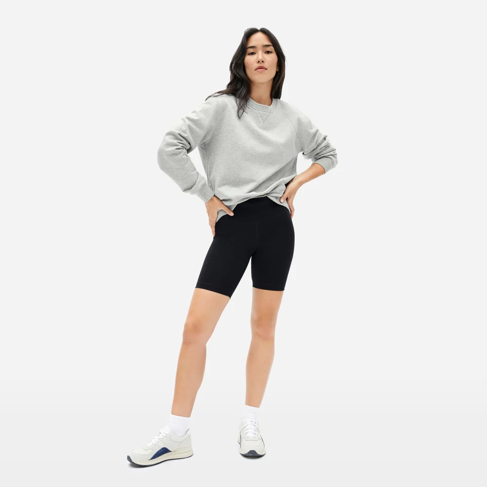 The Unisex French Terry Crew |  Heathered Grey