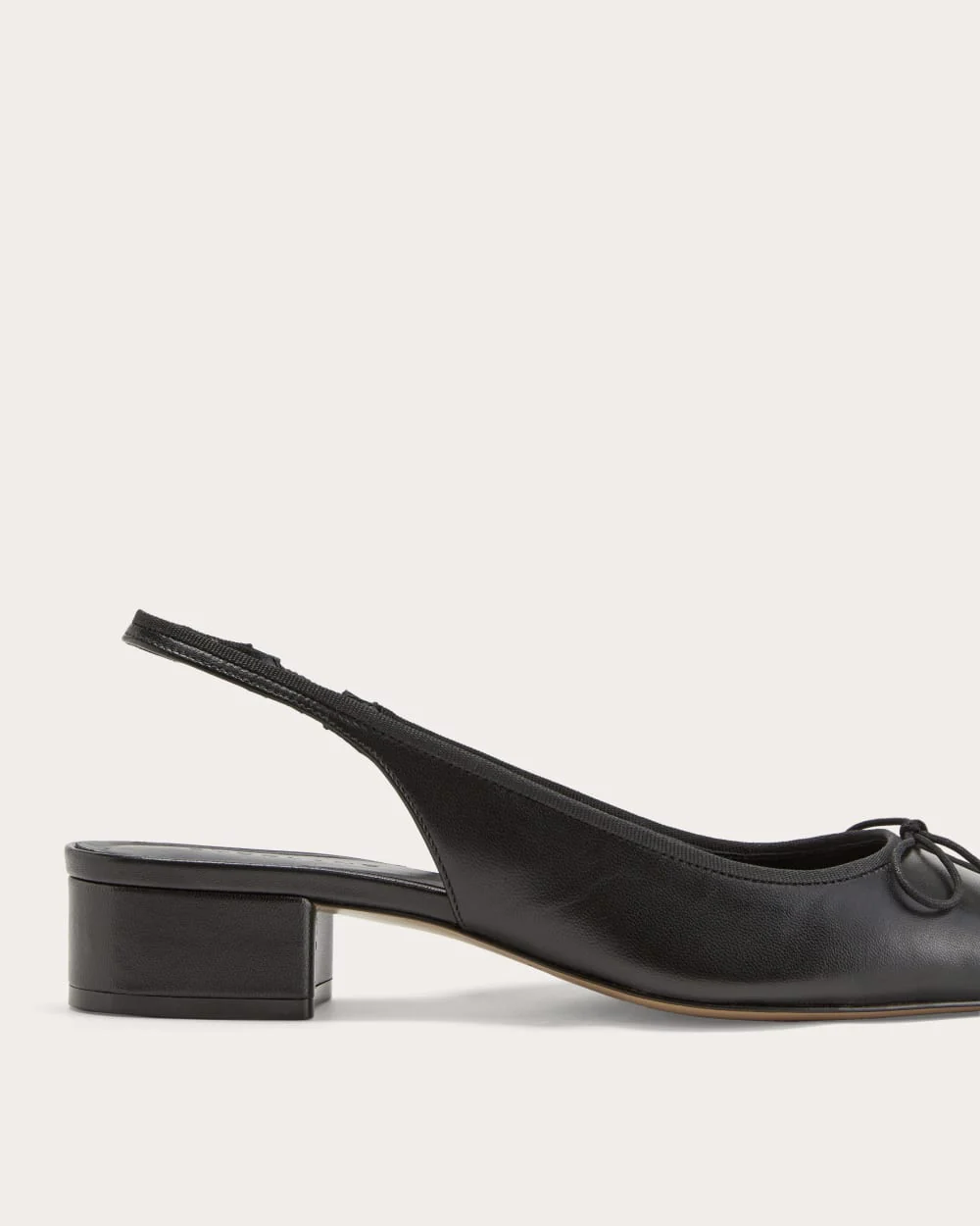 The Ballet Slingback Heel | Black