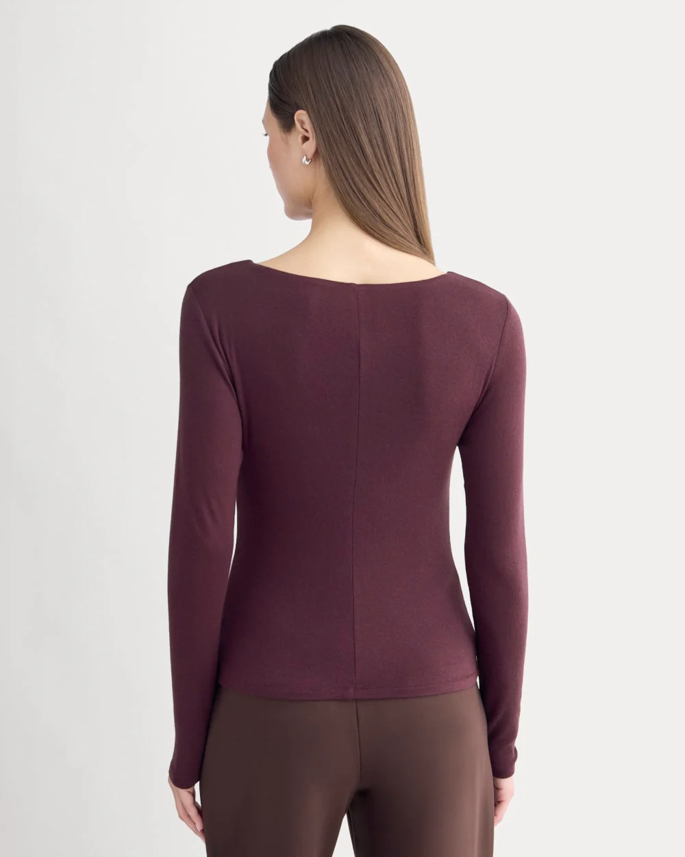 Button-Up Top in Butterluxe | Deep Plum