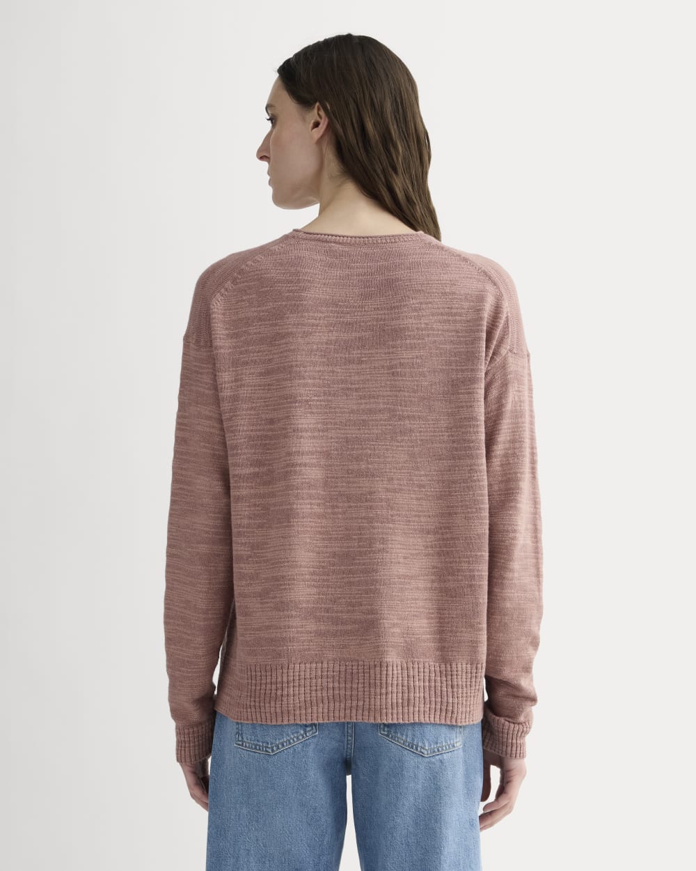 The Slouch Sweater in Cotton Linen | Rose Dusk