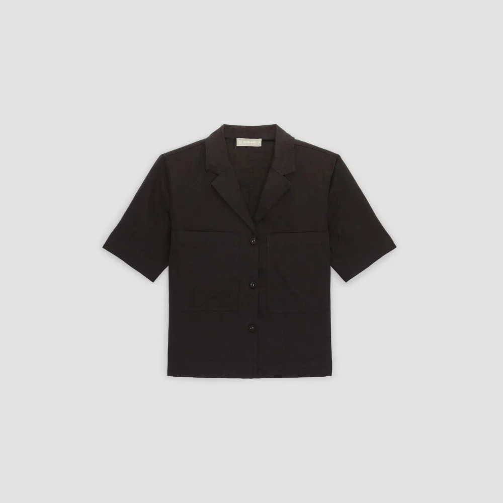 The Linen Workwear Shirt | Black
