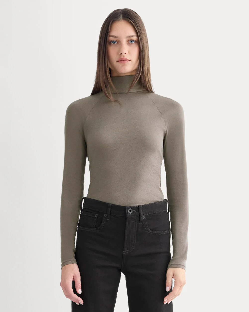Tie-Neck Top in Butterluxe | Taupe