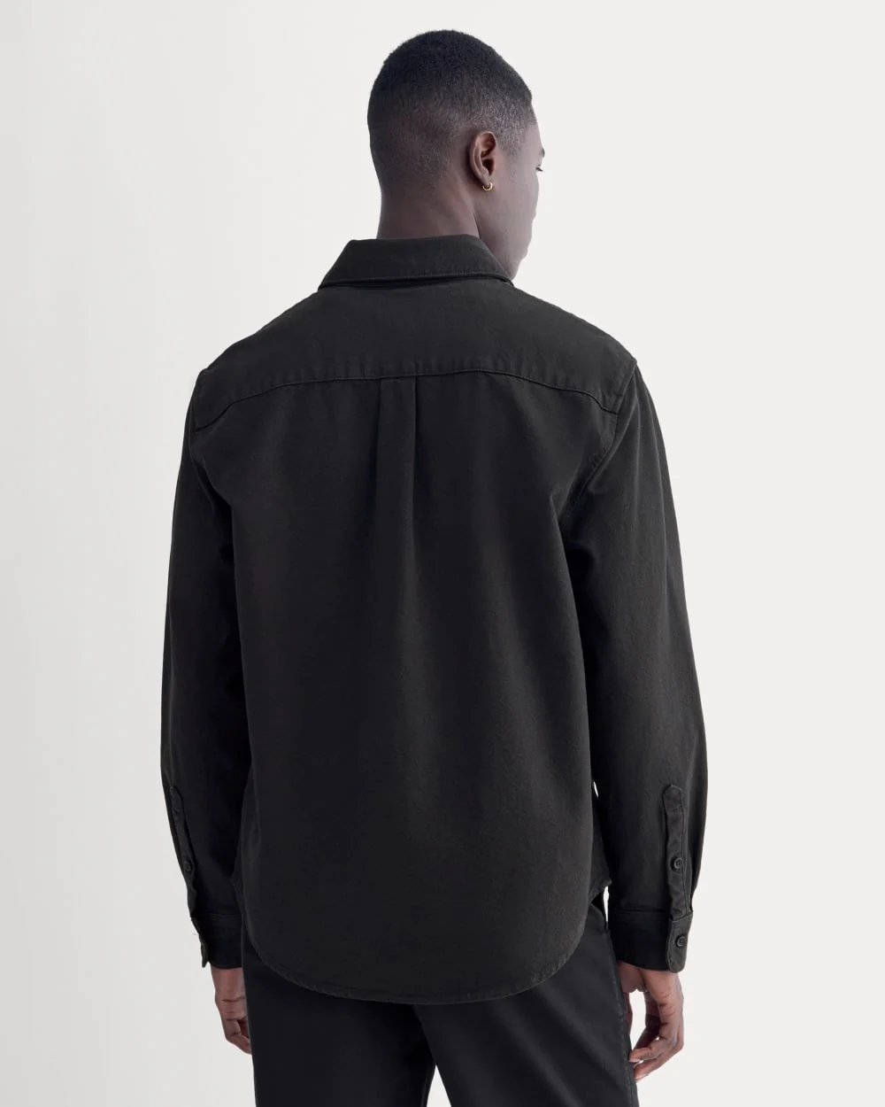 The Canvas Organic Cotton Overshirt | Black