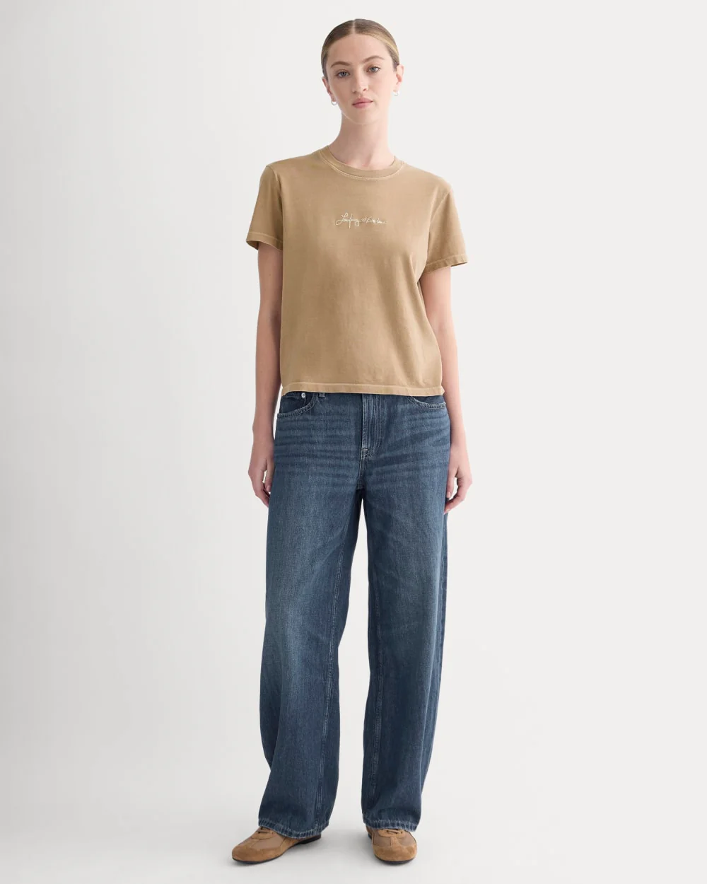 Everlane x The Laufey Foundation Box-Cut Tee | Weathered Clay