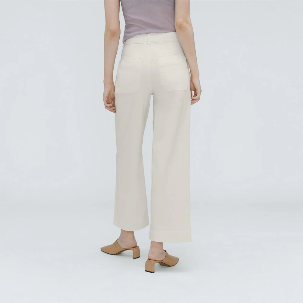 The Organic Wide-Leg Pant | Bone