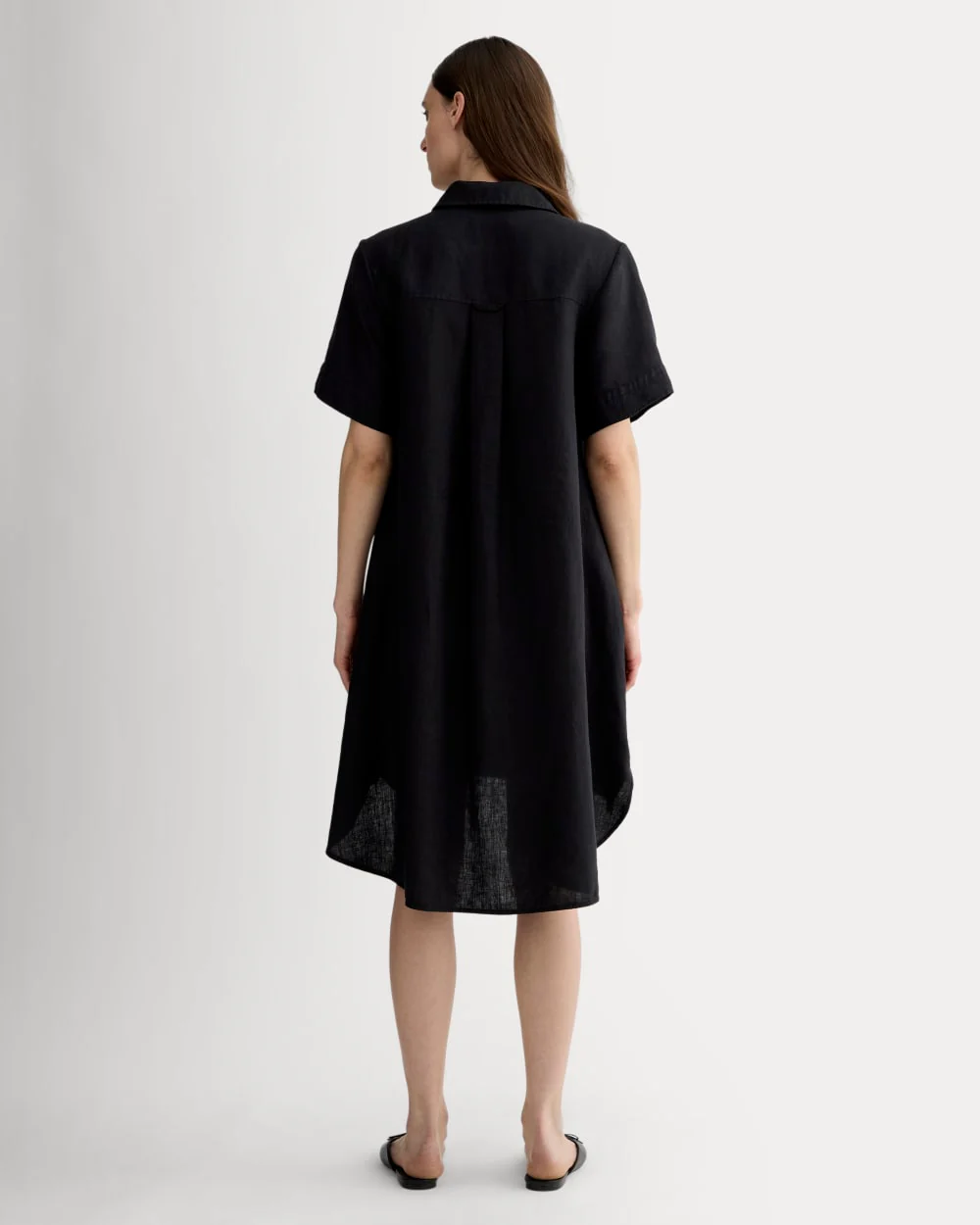 The Daytripper Dress in Linen | Black
