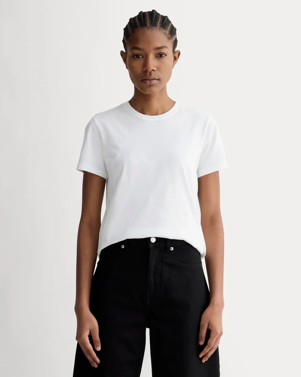 The Slim Crew in Essential Cotton | White