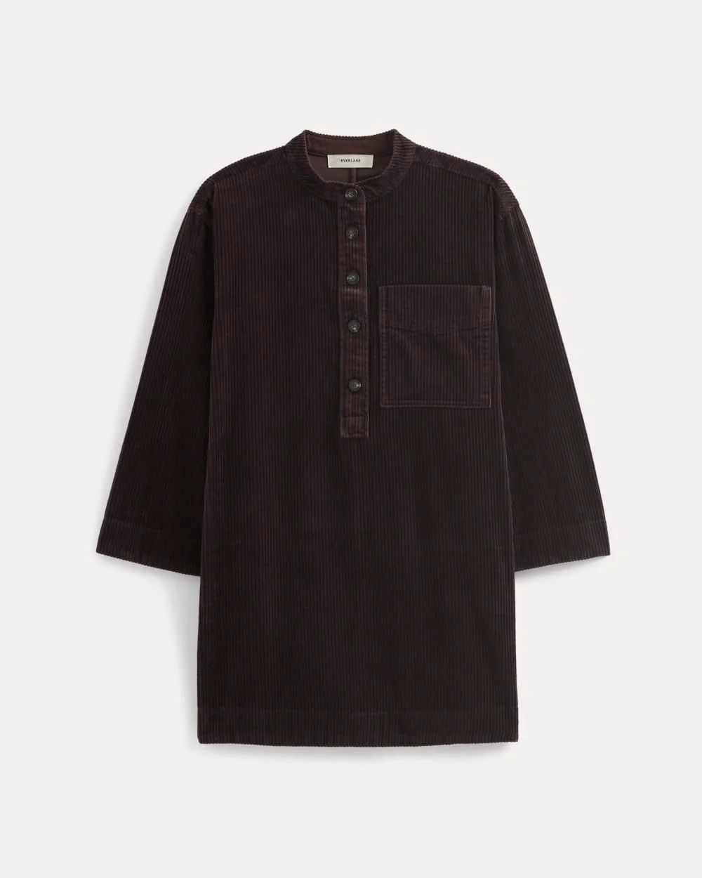 The Corduroy Mini Dress | Dark Chocolate