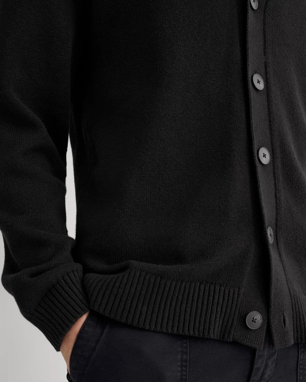 The Classic Cardigan in Everyday Cotton | Black