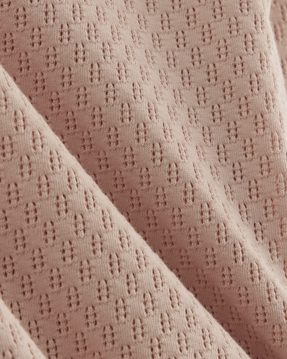 The Pointelle Scoop-Neck Top | Rose Smoke