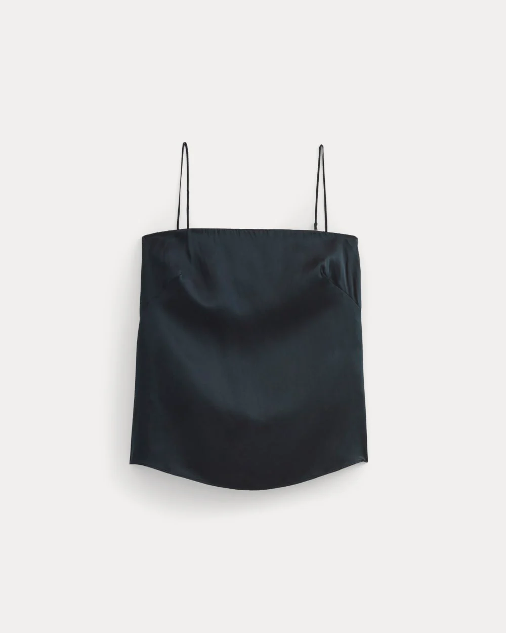 Thin Strap Cami in Silk Charmeuse | Navy