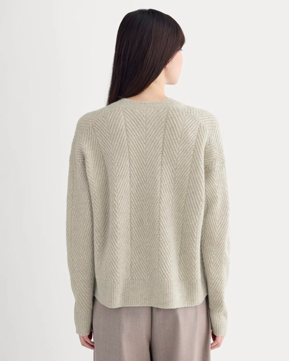 Cashmere Herringbone Sweater | Canvas
