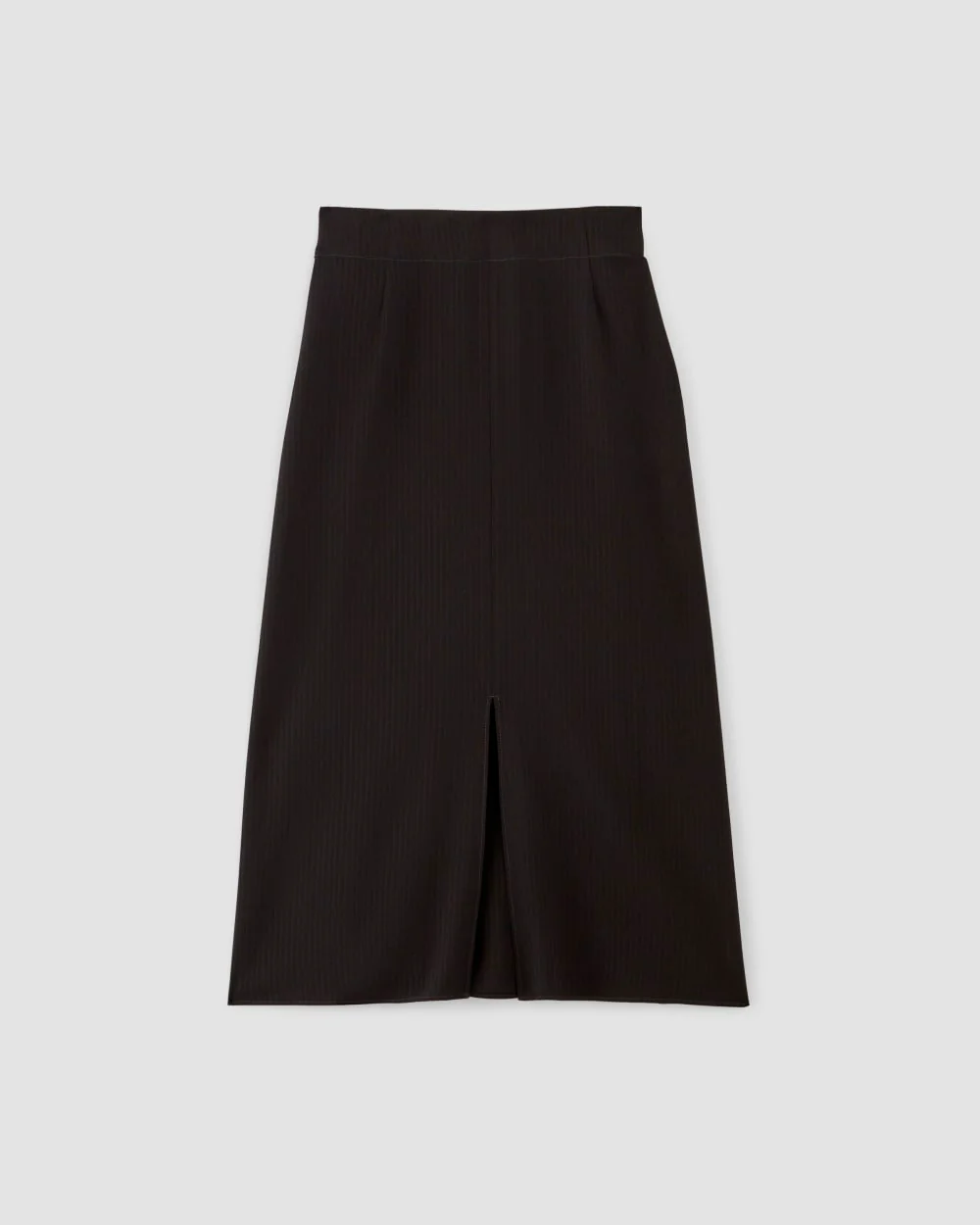 The Mini Jacquard Stripe Slip Skirt | Black