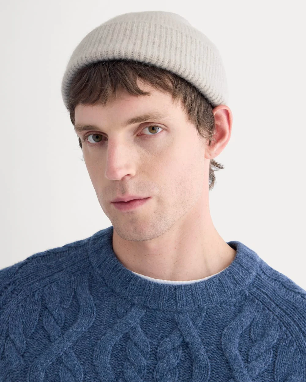 Cashmere Docker Beanie | Gravel