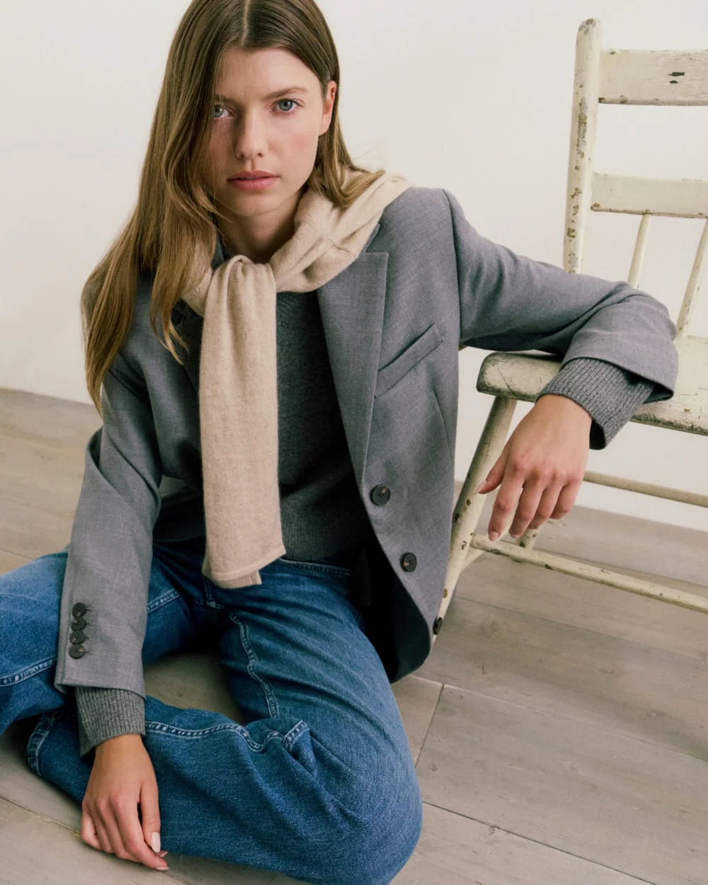 Blazer in Tailor Twill | Heather Graphite