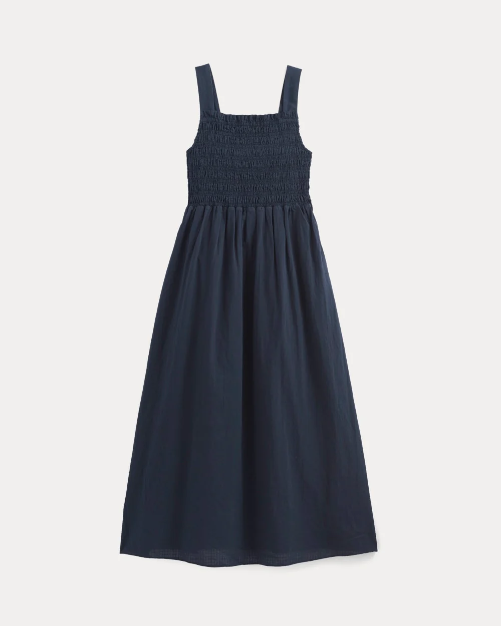 The Gauze Smock Dress | Navy