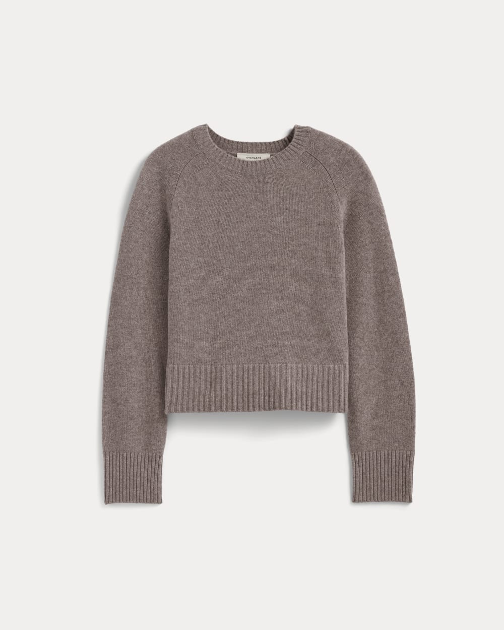 The Boxy Crew in Cashmere | Light Heathered Taupe