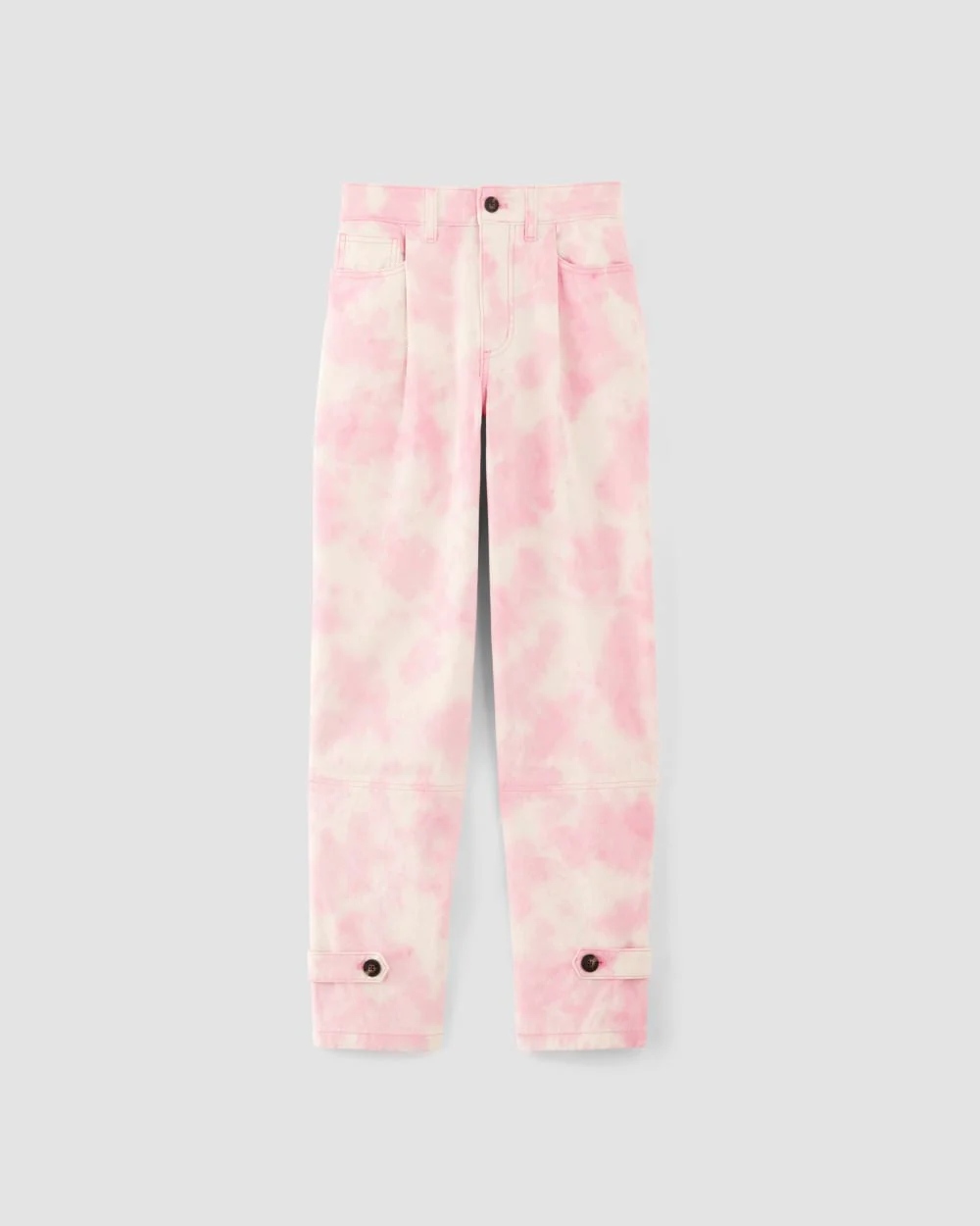 The Everlane x Marques' Almeida Canvas Oversized Barrel Pant | Pink Tie-Dye