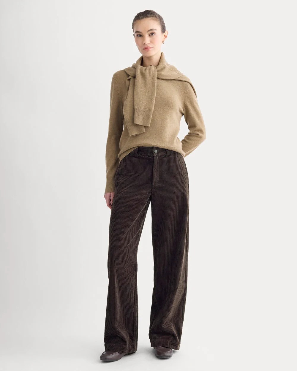 Cashmere Slim Crew Sweater | Toast