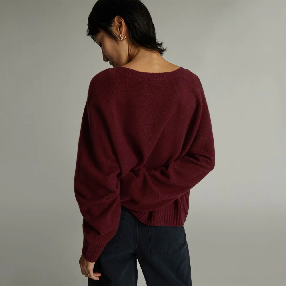 The Cashmere Boxy Crew | Tawny Port