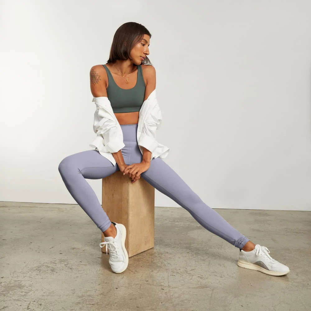 The Perform 24/7 Legging | Lilac Grey | 28 Inseam