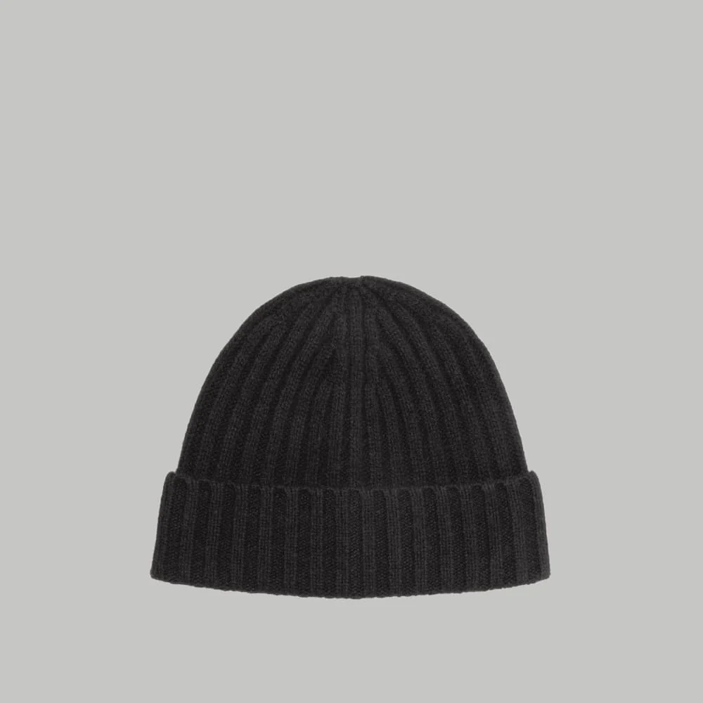 The Cashmere Beanie |  Black