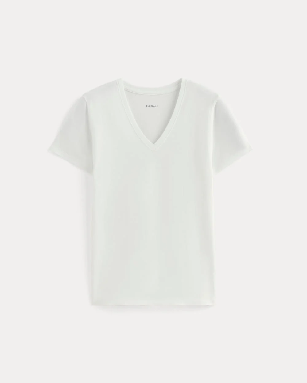 The Slim V-Neck Tee in Essential Cotton | White