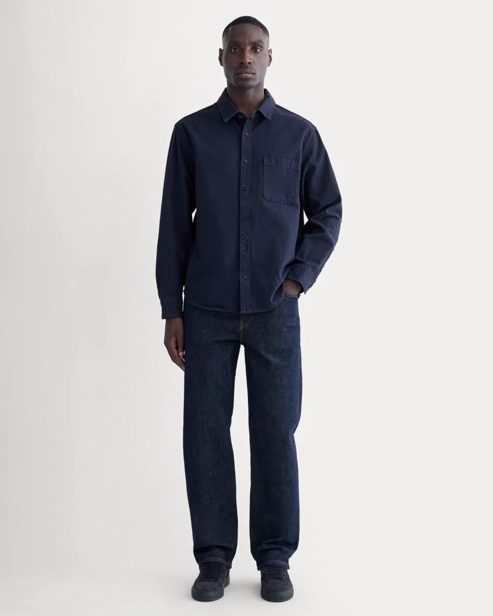 The Canvas Organic Cotton Overshirt | Navy