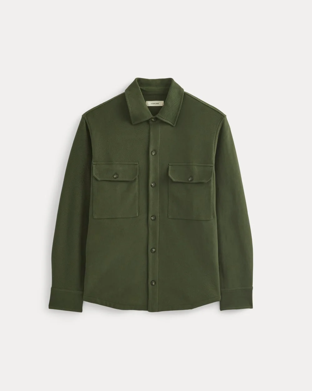 Relaxed Knit Utility Shirt | Dark Forest