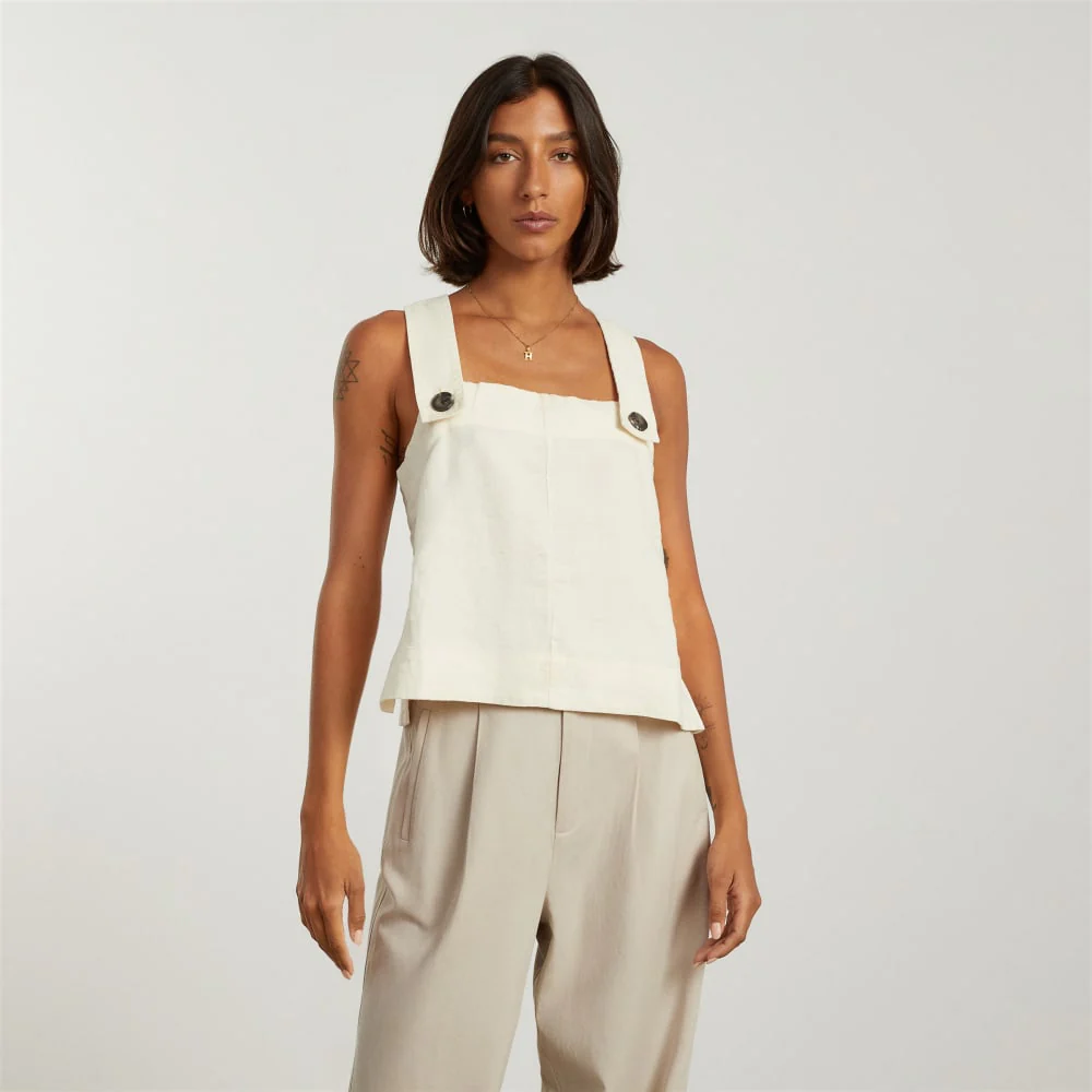 The Apron Linen Tank | Canvas
