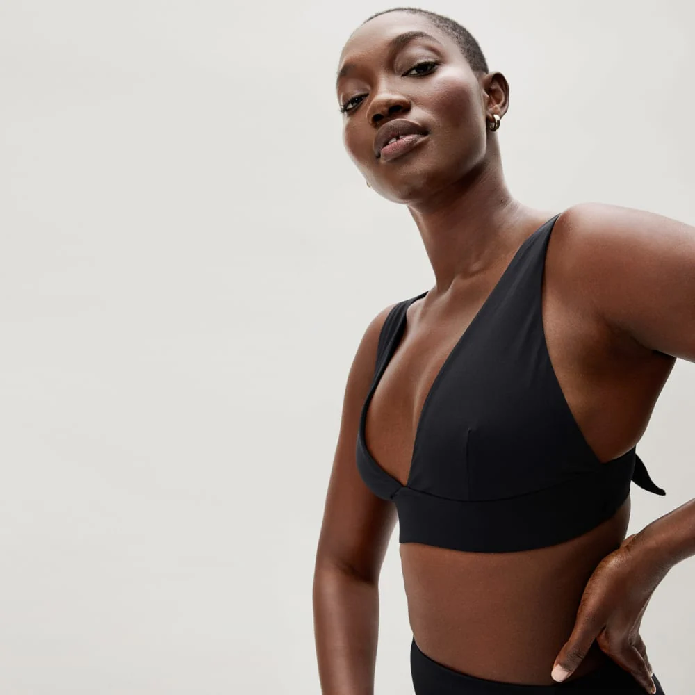 The Triangle Bikini Top | Black