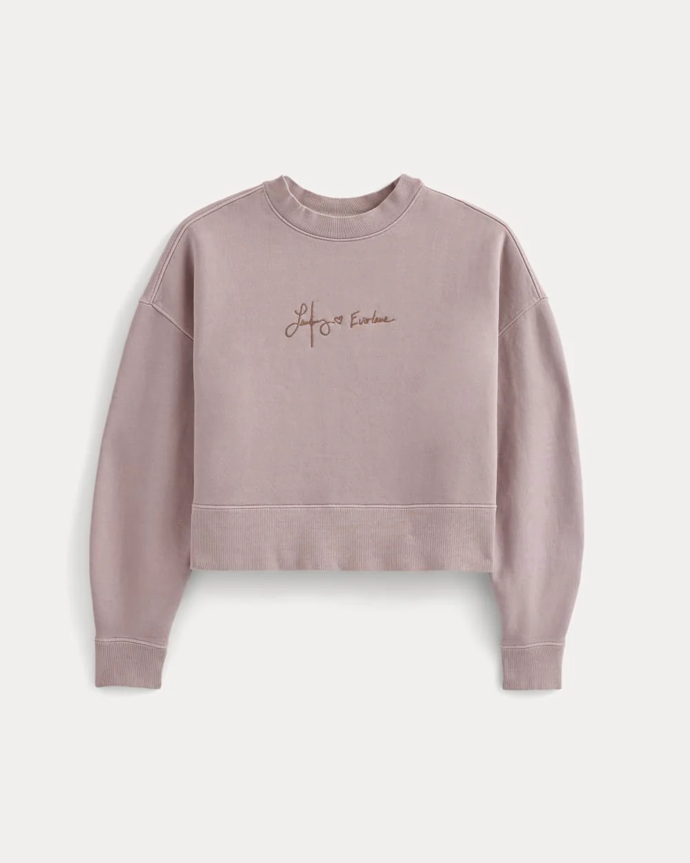 Everlane x The Laufey Foundation Cropped Sweatshirt | Burnished Lilac