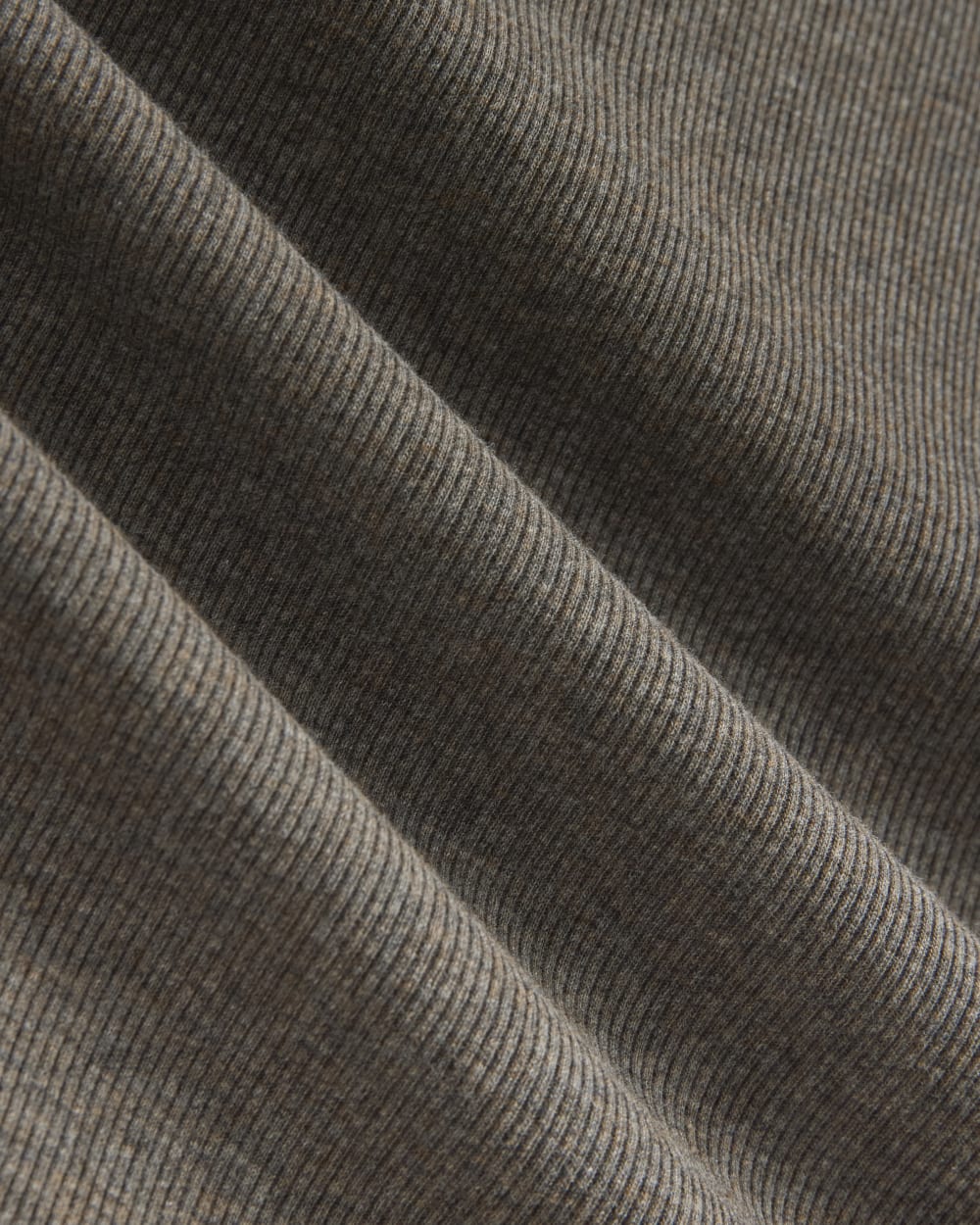 The Luxe Rib Funnel-Neck Tank | Heathered Fatigue
