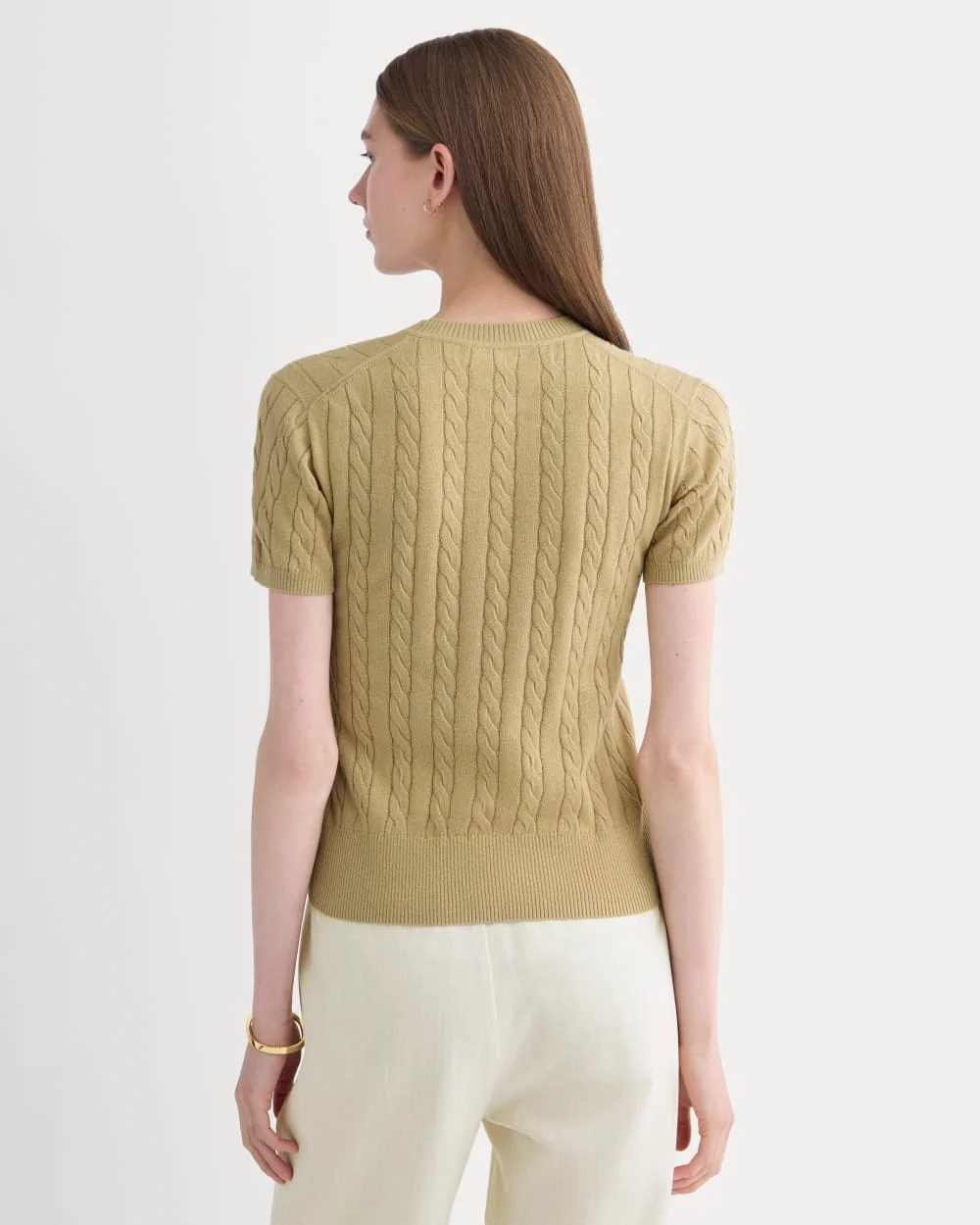 The Cable Crew in Cotton Cashmere | Classic Khaki