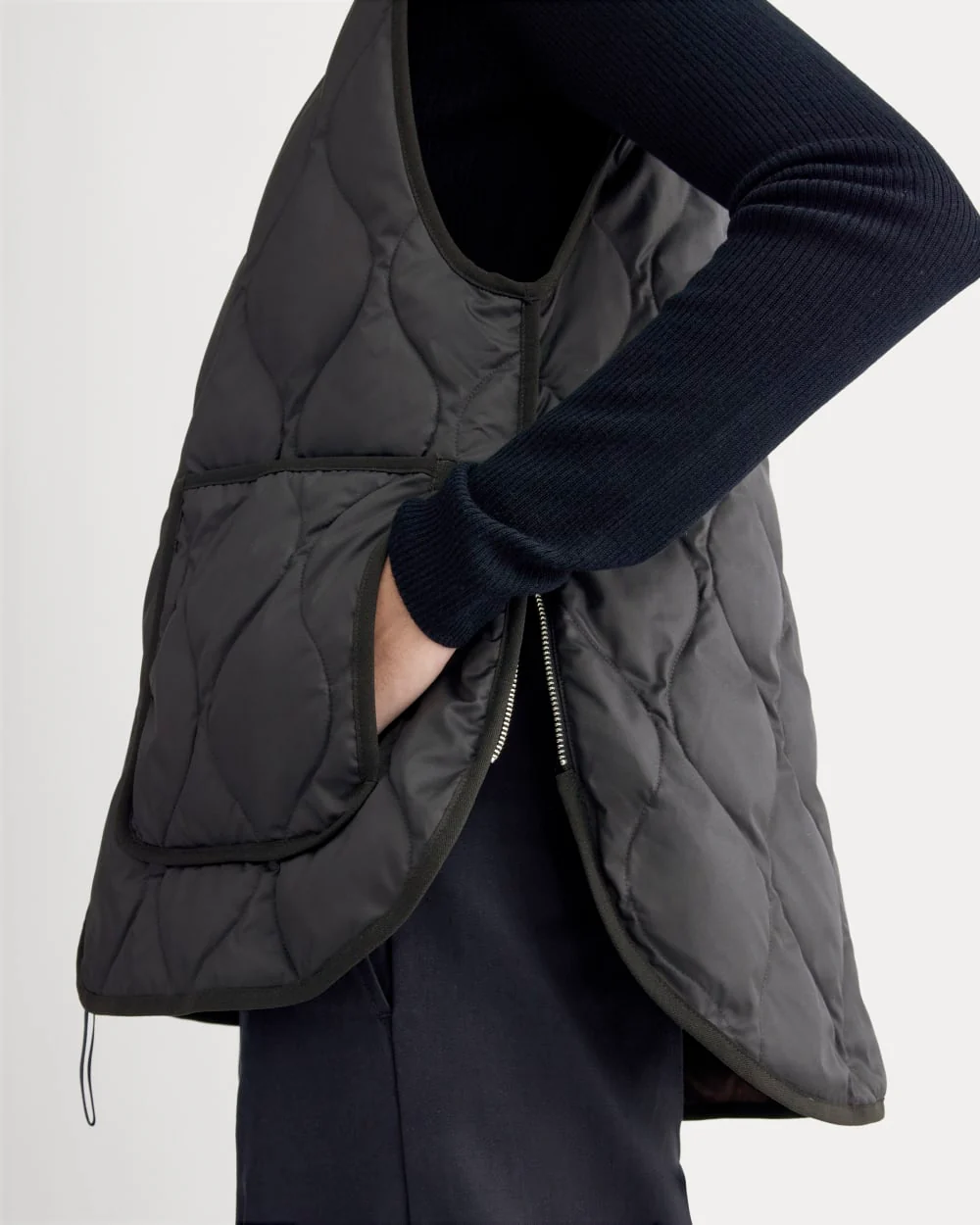 ReNew Quilted Vest | Black