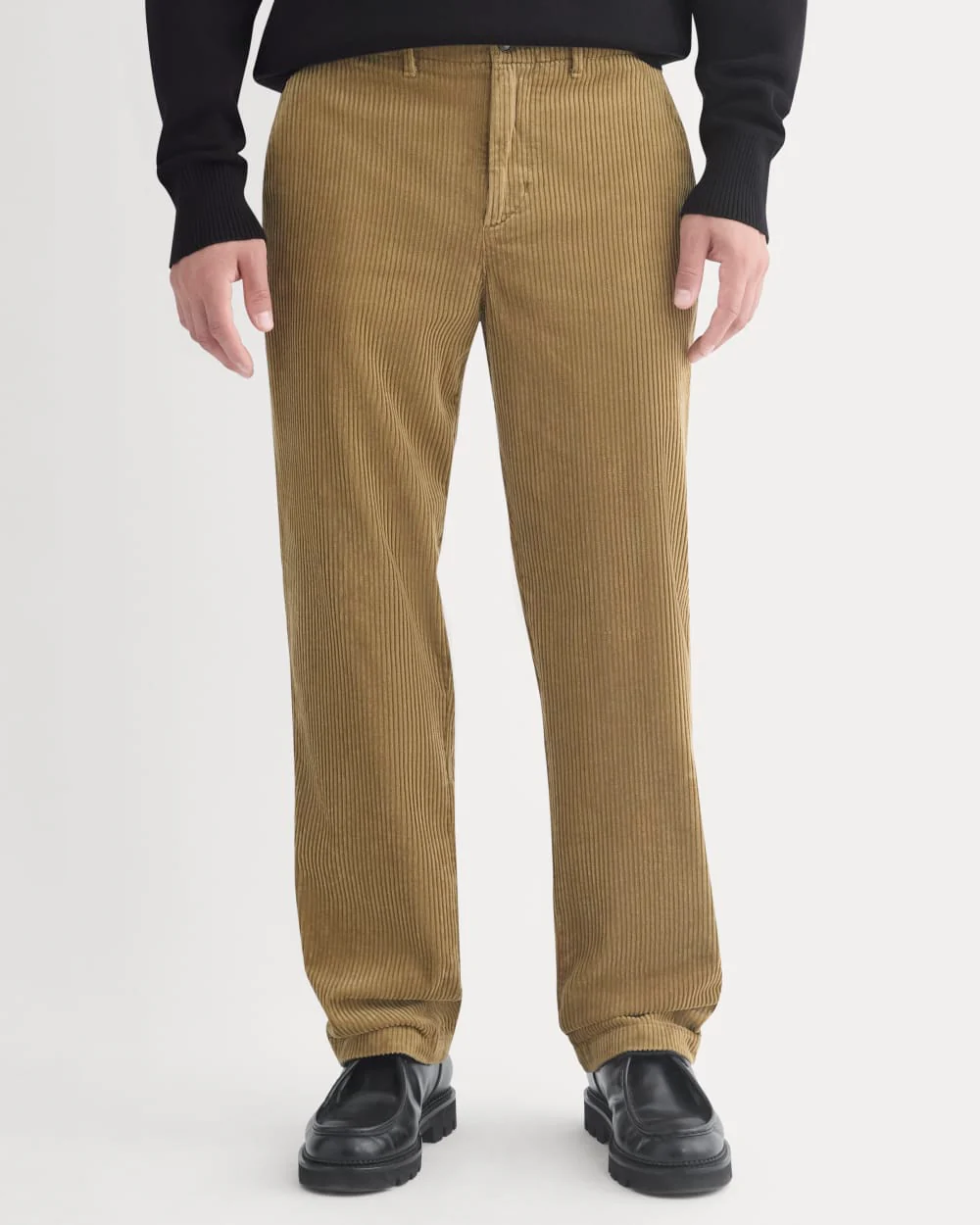 Wide Wale Corduroy Trouser | Aged Brass