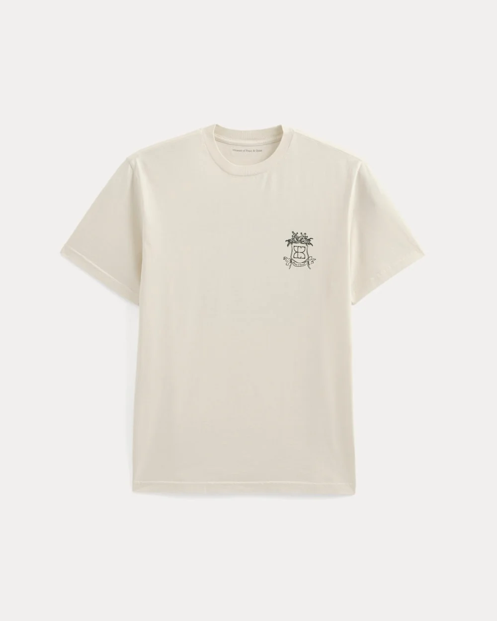 Everlane x Peace and Quiet Crest Graphic Tee | Bone