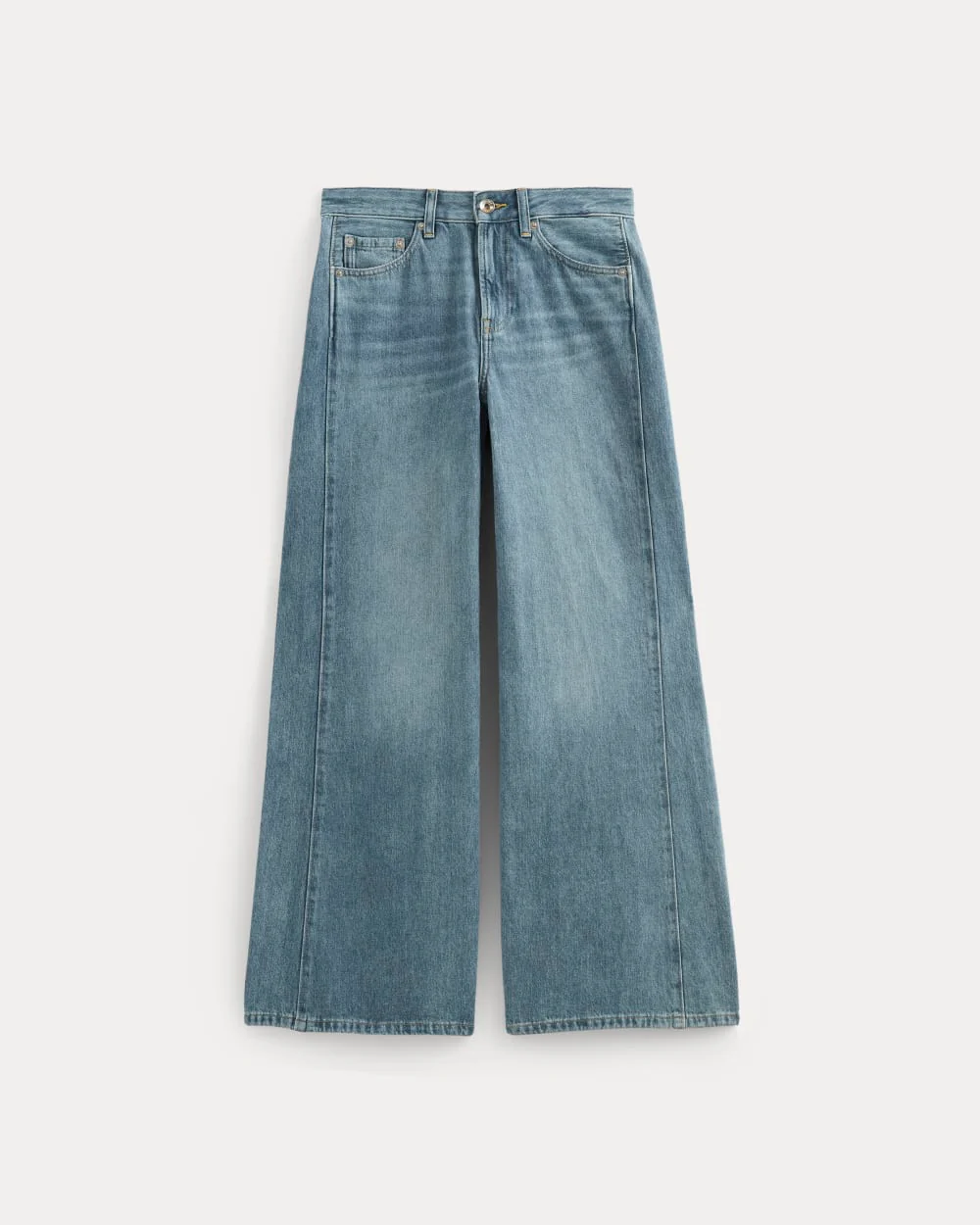 Paneled Ultra Wide-Leg Jean | Tungsten Scratch