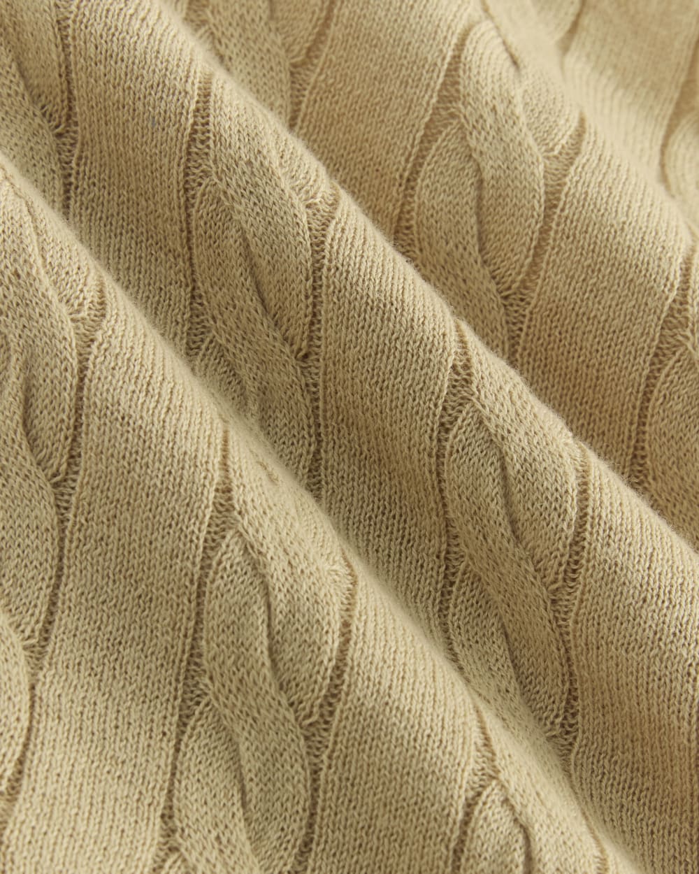 The Cable Halter in Cotton Cashmere | Classic Khaki