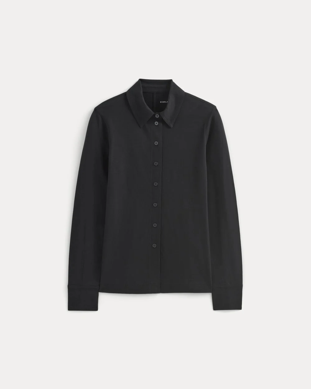 Button-Up Shirt in Essential Cotton | Black