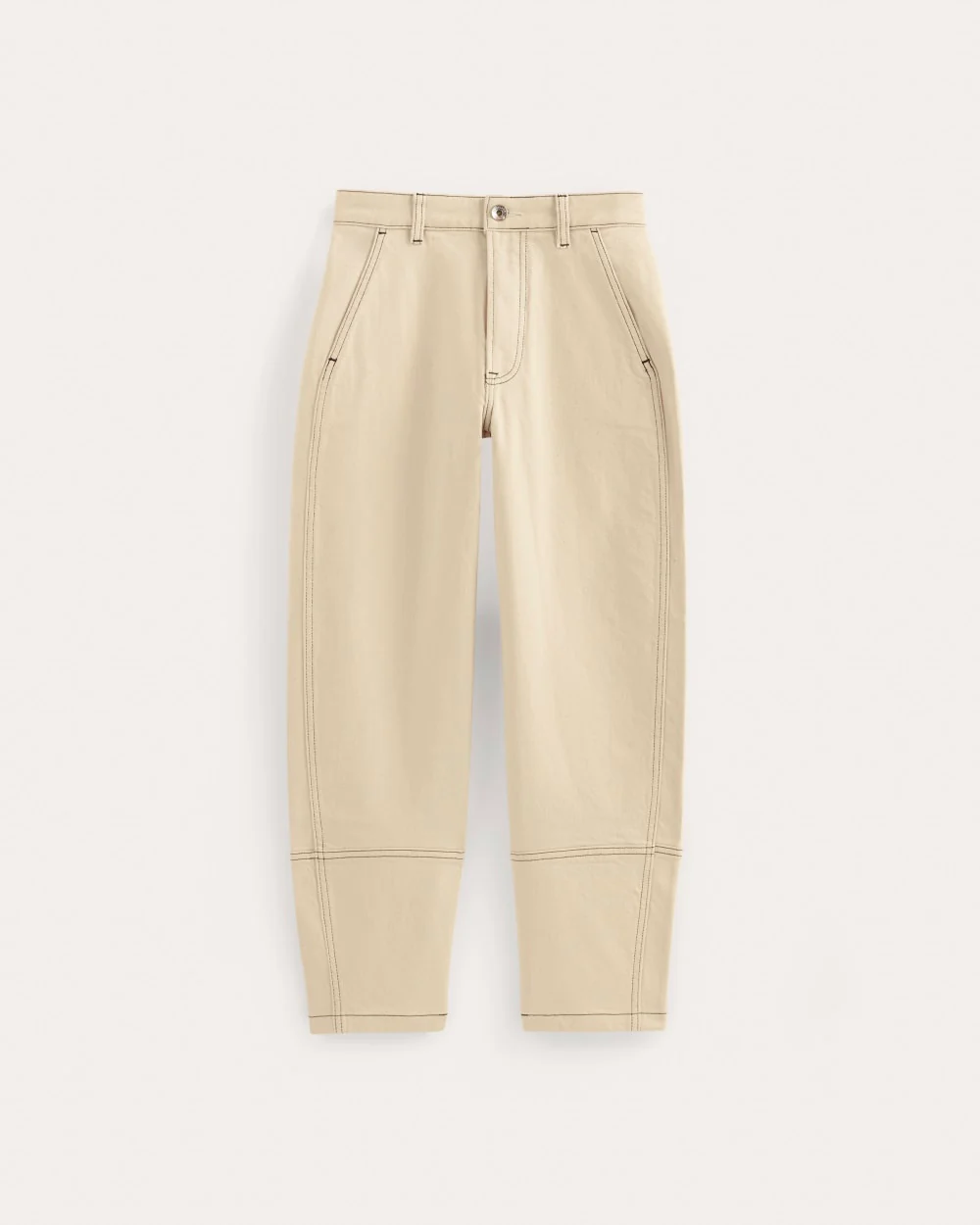The Utility Barrel Pant | Ecru | Regular