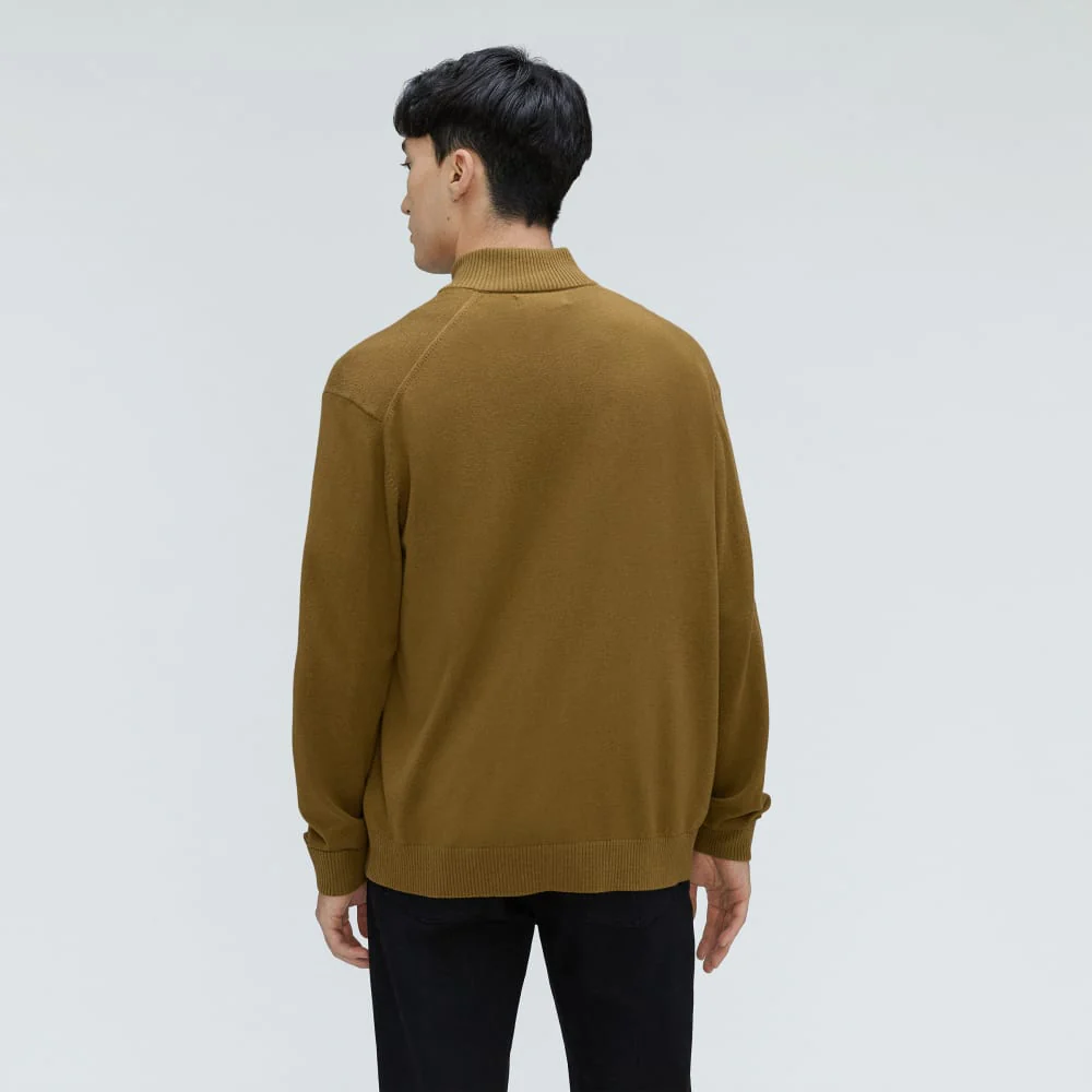 The No-Sweat Full Zip Sweater | Tapenade