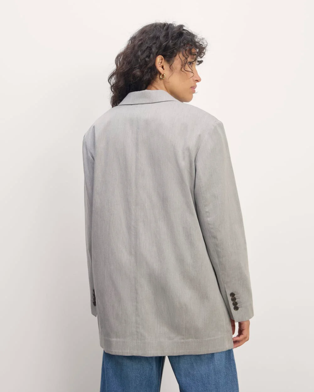 The Double-Breasted Blazer in Buttersmooth | Heather Steel