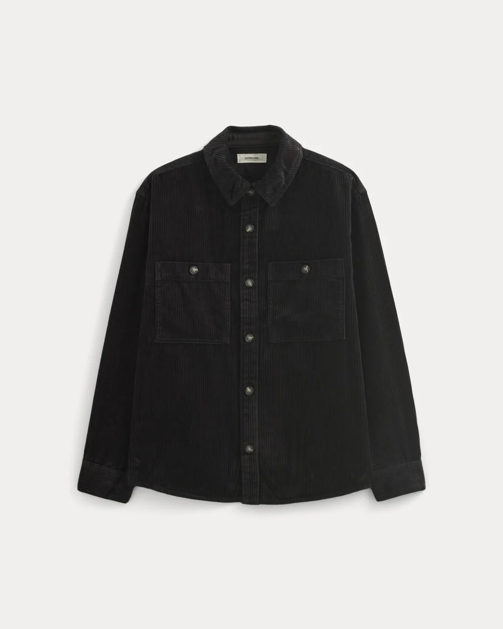 Wide Wale Corduroy Shirt | Black