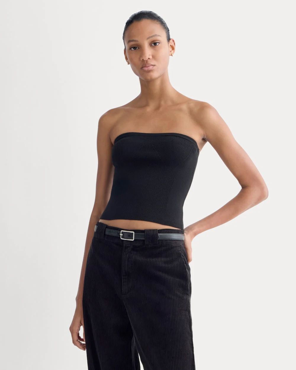 Knit Tube Top | Black