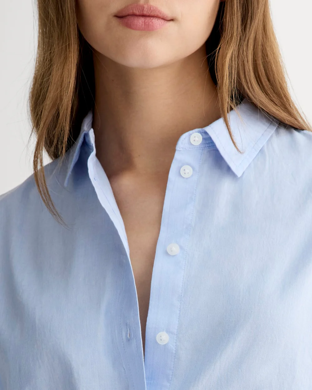 The Must-Have Shirt in Silky Cotton | Pale Blue