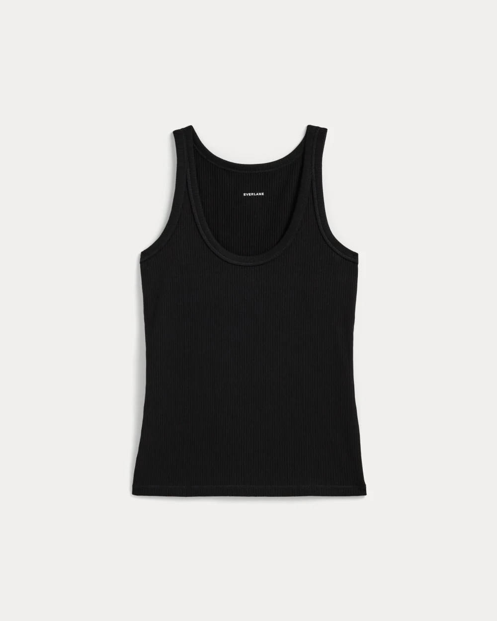 The Shimmy Scoop-Neck Tank | Black