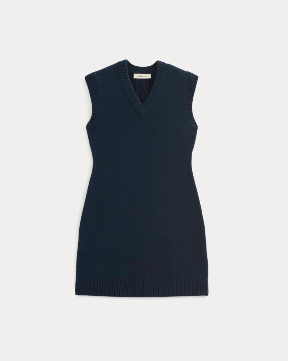 Sweater Mini Dress in Luxe Merino | Navy